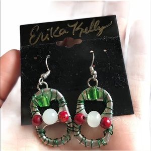 Bottle Cap Earrings Handmade Up-cycled Aluminum